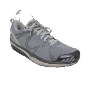 MBT Afiya 5 Lace Pearl Sneakers Womens 11-11.5 White Silver Rocker Heel Comfort